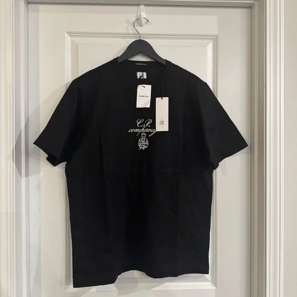 Company 30/2 Mercerized Jersey Twisted Embroidery T-Shirt in